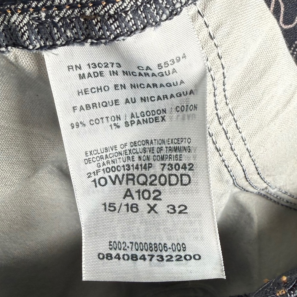 NWT Wrangler Q-Baby Ultimate Riding Jeans Mid Rise Bootcut Dark Blue 15/16 × 32 - Picture 12 of 13